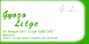 gyozo lilge business card